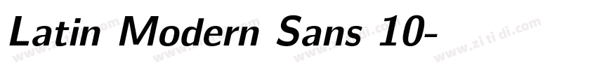 Latin Modern Sans 10字体转换 Latin Modern Sans 10字体转换